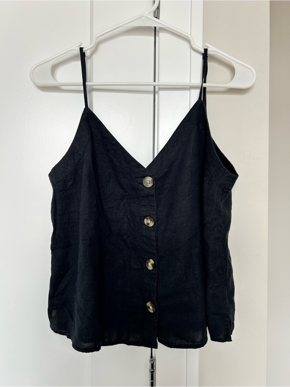 Abercrombie & Fitch Black Button Front Camisole